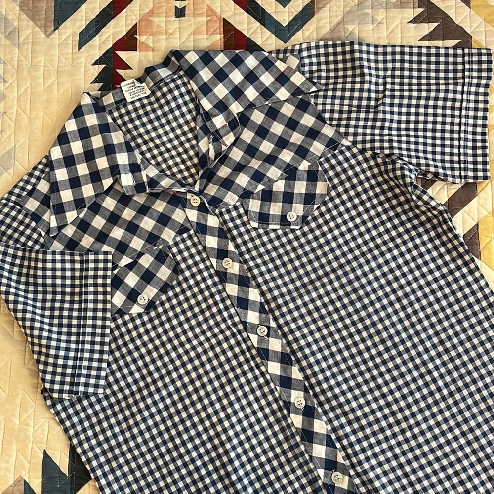 Joyce Lane Vintage 70s Gingham Buttondown